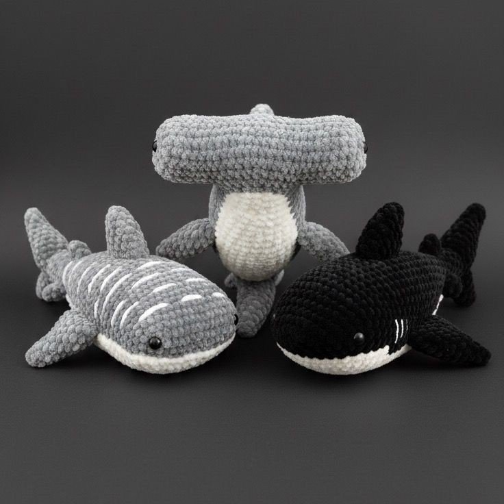 Peluches crochet Squalab